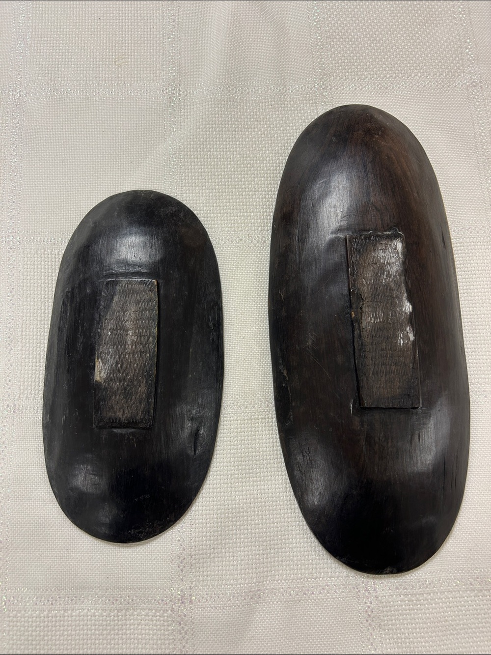 African ebony wooden bowls sold as a set with engraved designs image 2